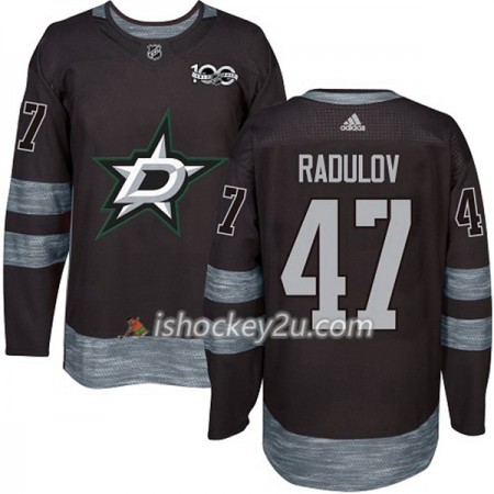 Mænd NHL Dallas Stars Trøje Alexander Radulov 47 1917-2017 100th Anniversary Adidas Sort Authentic